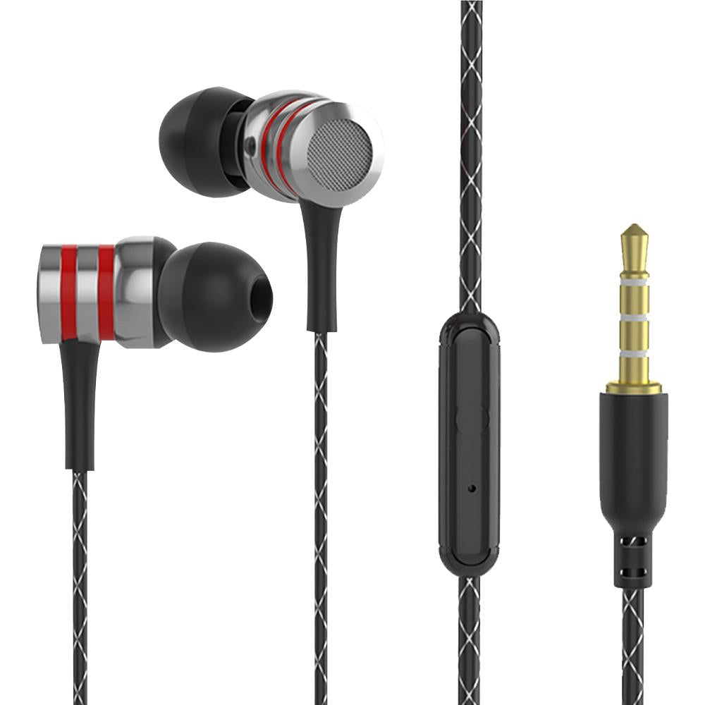 Fone de ouvido com fio intra-auricular com driver híbrido e graves potentes da Vapto